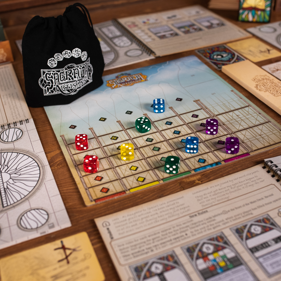Sagrada – Das Preisgekrönte Würfel-Puzzle-Spiel Für Erwachsene & Familien – Buntglas-Kunstwerk Aus Würfeln, Strategisch, 30 Minuten Spielspaß Sagrada – Das Preisgekrönte Würfel-Puzzle-Spiel Für Erwachsene & Familien – Buntglas-Kunstwerk Aus Würfeln, Strategisch, 30 Minuten Spielspaß